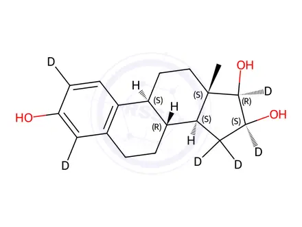 Chemical structure of 16-Epiestriol-d6