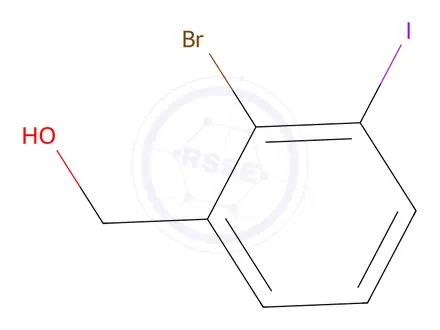 Chemical structure of (3-Bromo-2-iodophenyl)methanol