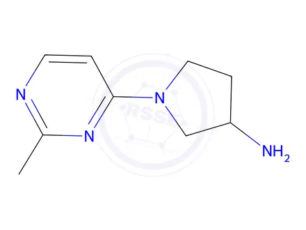 Chemical structure of 1-(2-methylpyrimidin-4-yl)pyrrolidin-3-amine
