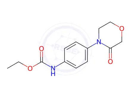 Chemical structure of Rivaroxaban Related Compound (Ethyl 4-(3-Oxomorpholino)-Phenylcarbamate)