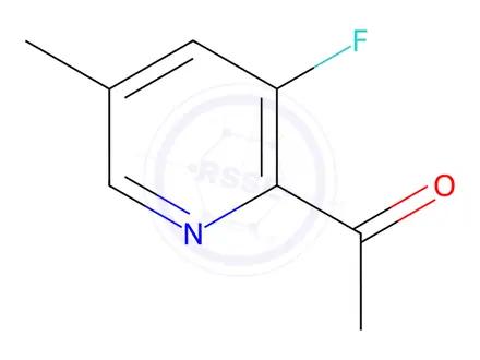 Chemical structure of 1-(3-Fluoro-5-methylpyridin-2-yl)ethanone