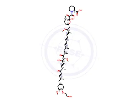 Chemical structure of Everolimus Impurity Everolimus-19-ene open ring(804-95)