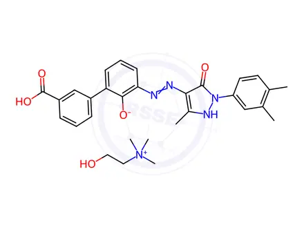 Chemical structure of Eltrombopag Choline