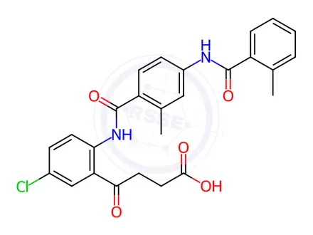 Chemical structure of Tolvaptan Impurity 142