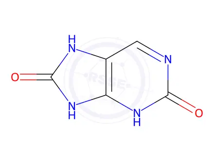 Chemical structure of 7,9-dihydro-3H-purine-2,8-dione