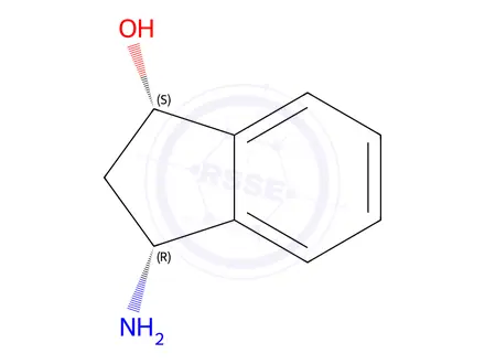 Chemical structure of rac-cis-3-Amino-1-indanol