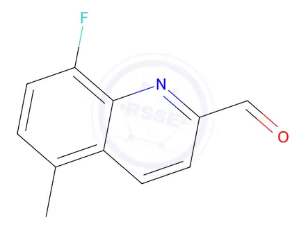 Chemical structure of 8-Fluoro-5-methylquinoline-2-carbaldehyde