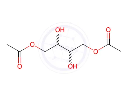 Chemical structure of 2,3-Dihydroxybutane-1,4-Diyl Diacetate