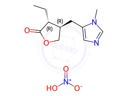 Chemical structure of Pilocarpine EP Impurity A (HNO3)