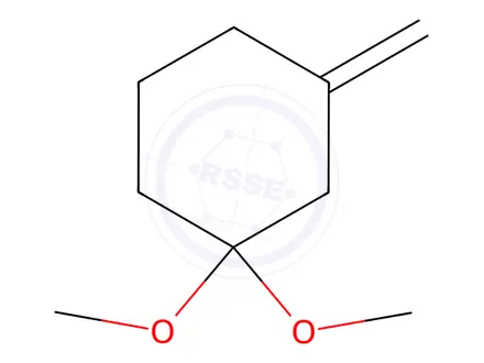 Chemical structure of Cyclohexane, 1,1-dimethoxy-3-methylene