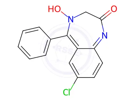 Chemical structure of Oxazepam Impurity 5 (Oxazepam EP Impurity E)