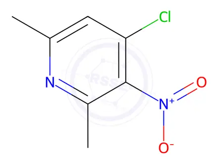 Chemical structure of 4-Chloro-2,6-dimethyl-3-nitropyridine