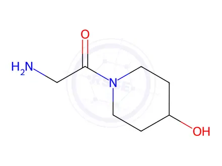 Chemical structure of 2-Amino-1-(4-hydroxypiperidin-1-yl)ethan-1-one