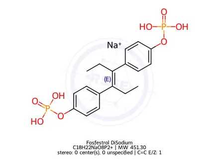 Chemical structure of Fosfestrol DiSodium