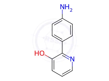 Chemical structure of 2-(4-Aminophenyl)-3-pyridinol dihydrochloride