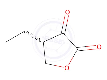 Chemical structure of 2-OXO-3-ETHYL-4-BUTANOLIDE