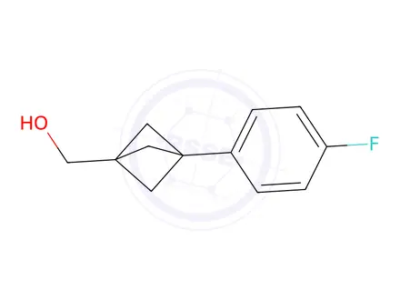 Chemical structure of (3-(4-Fluorophenyl)bicyclo[1.1.1]pentan-1-yl)methanol
