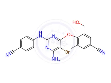 Chemical structure of Monohydroxy Etravirine