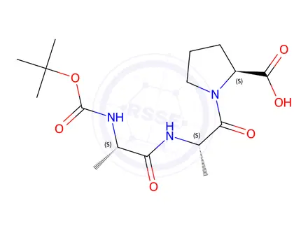 Chemical structure of Boc-Ala-Ala-Pro-OH