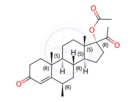 Chemical structure of Medroxyprogesterone Acetate EP Impurity D (Megestrol Acetate EP Impurity F)