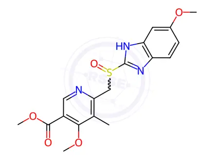 Chemical structure of Esomeprazole Sodium Impurity 163