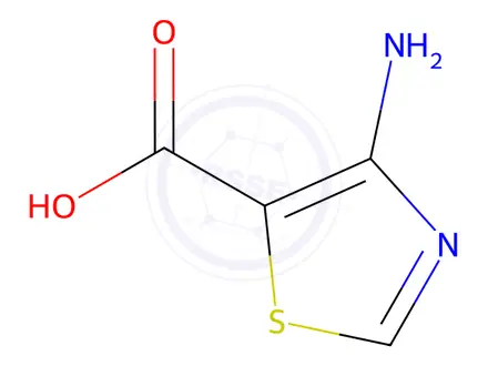 Chemical structure of 5-Thiazolecarboxylic acid, 4-aMino-