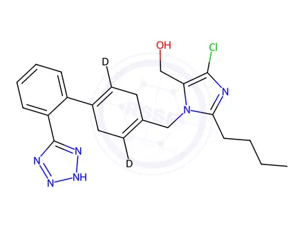 Chemical structure of Losartan-[D4]