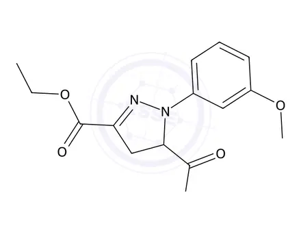 Chemical structure of 3-(Ethoxycarbonyl)-1-(3-methoxyphenyl)-4,5-dihydro-1h-pyrazole-5-carboxylic acid