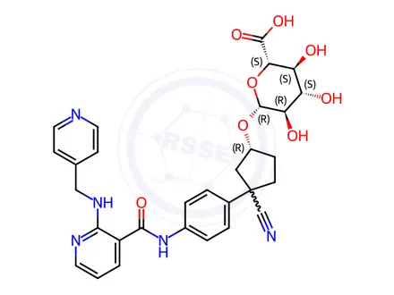 Chemical structure of rac cis-3-Hydroxy Apatinib-Beta-O-Beta-D-Glucuronide