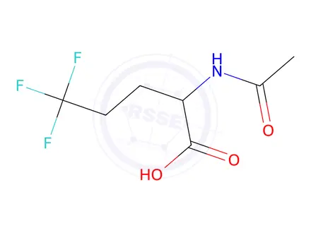 Chemical structure of 2-Acetamido-5,5,5-trifluoropentanoic acid
