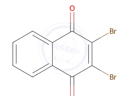 Chemical structure of 2,3-DIBROMO-1,4-NAPHTHOQUINONE