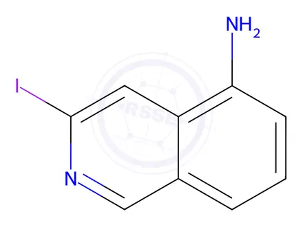Chemical structure of 3-Iodoisoquinolin-5-amine