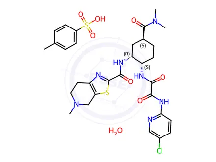 Chemical structure of Edoxaban Tosylate Monohydrate