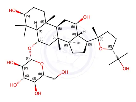 Chemical structure of Pseudoginsenoside RT5