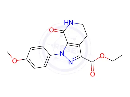 Chemical structure of Ethyl 1-(4-methoxyphenyl)-7-oxo-4,5,6,7-tetrahydro-1H-pyrazolo[3,4-c]pyridine-3-carboxylate