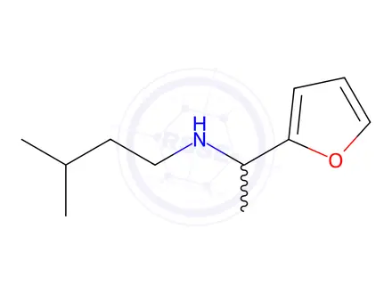 Chemical structure of N-[1-(2-Furyl)ethyl]-N-(3-methylbutyl)amine