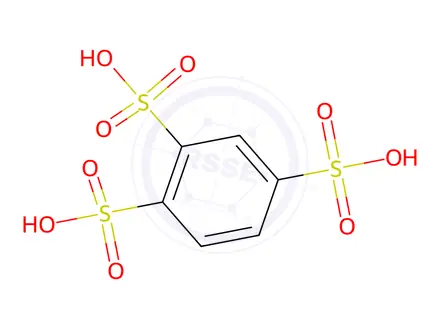 Chemical structure of 1,2,4-BENZENE TRISULFONIC ACID