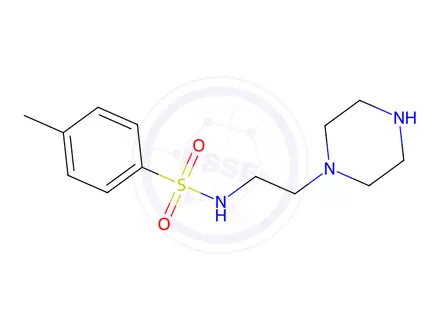Chemical structure of 4-Methyl-n-(2-(piperazin-1-yl)ethyl)benzenesulfonamide