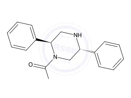 Chemical structure of tert-Butyl (2S,5R)-2,5-diphenylpiperazine-1-carboxylate