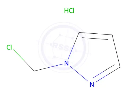 Chemical structure of 1-Chloromethyl-1H-pyrazole hydrochloride, 97%