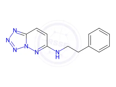 Chemical structure of n-Phenethyltetrazolo[1,5-b]pyridazin-6-amine
