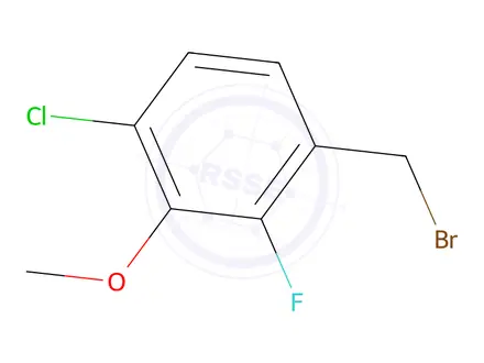 Chemical structure of 4-Chloro-2-fluoro-3-methoxybenzyl bromide