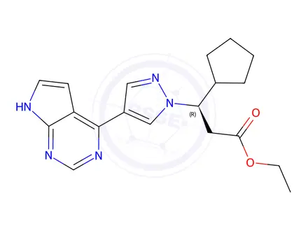 Chemical structure of Ruxolitinib Impurity 121