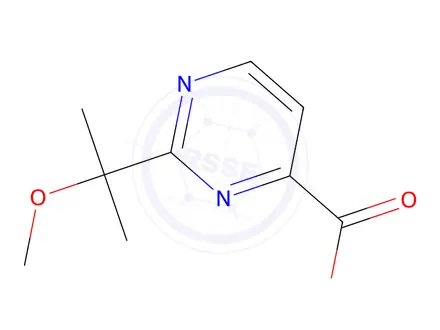 Chemical structure of 2-(2-Methoxypropan-2-yl)pyrimidine-4-carboxylic acid