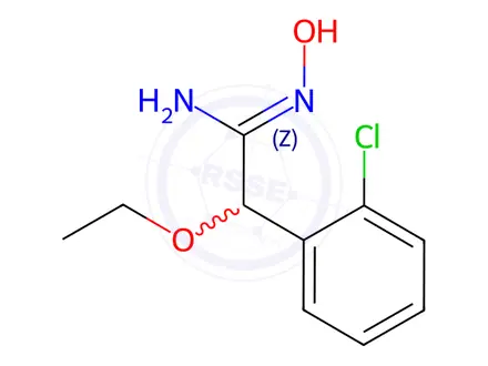 Chemical structure of 2-(2-Chlorophenyl)-2-ethoxy-N1-hydroxyacetamidine