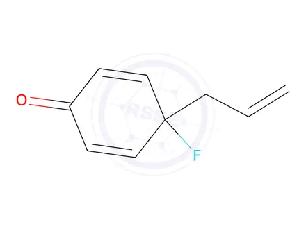 Chemical structure of 4-allyl-4-fluorocyclohexa-2,5-dien-1-one