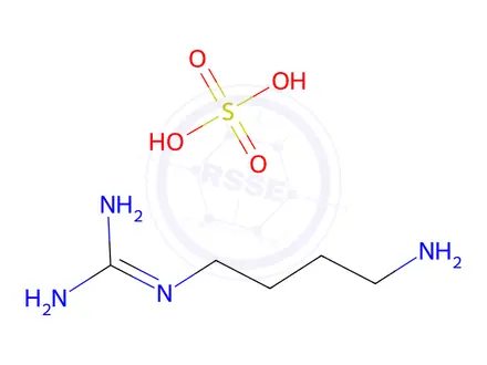 Chemical structure of Agmatine sulfate