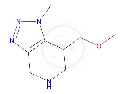 Chemical structure of 7-(Methoxymethyl)-1-methyl-4,5,6,7-tetrahydro-1H-[1,2,3]triazolo[4,5-c]pyridine