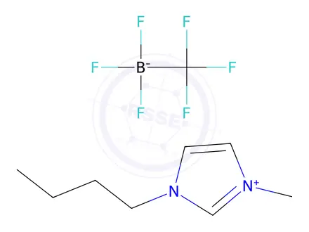 Chemical structure of 1-Butyl-3-methyl-1H-imidazol-3-ium trifluoro(trifluoromethyl)borate