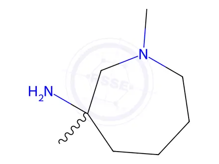 Chemical structure of 1,3-dimethylazepan-3-amine